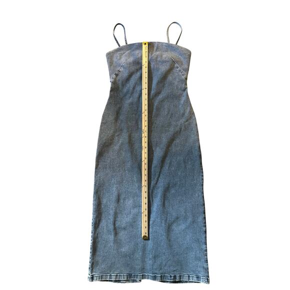 Rag & Bone Denim Midi Dress Size 10 - Picture 11 of 12